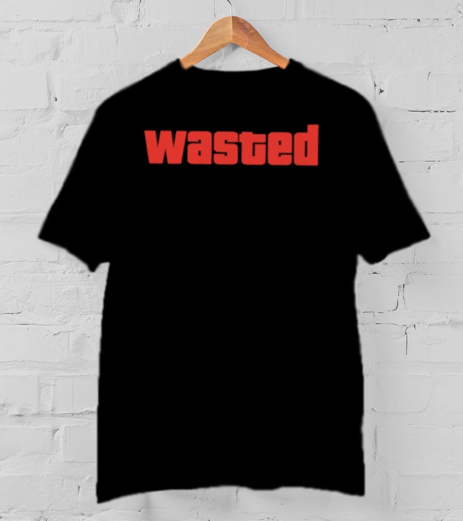 Wasted Grand Theft Auto GTA Video Game T-Shirt