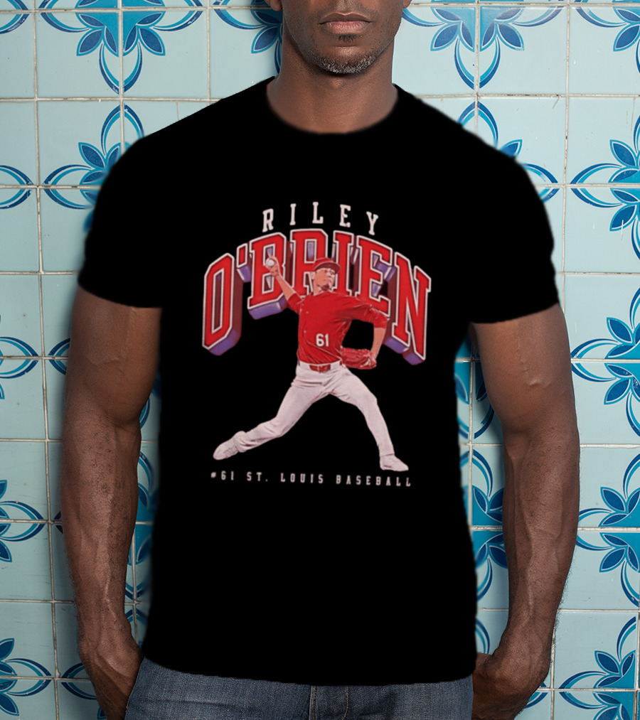 Riley O'Brien 61 Baseball 2026 St. Louis Collegiate T-Shirt