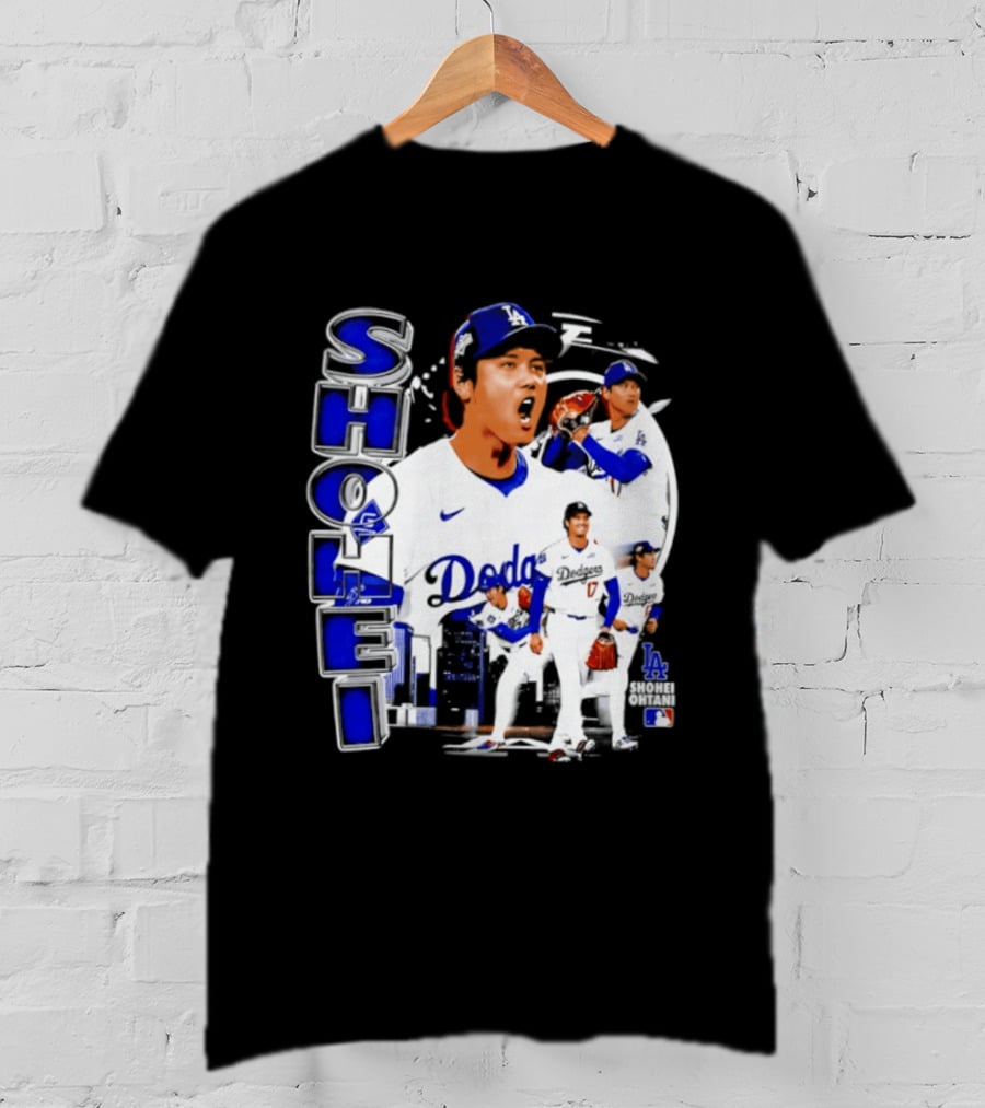 Shohei Ohtani Los Angeles Dodgers MLB 2026 Dodgers Collage T-Shirt