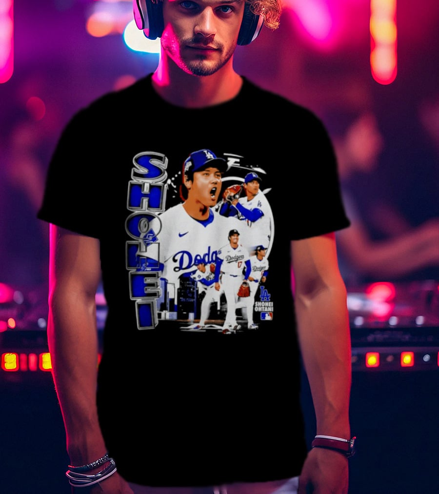 Shohei Ohtani Los Angeles Dodgers MLB 2026 Dodgers Collage T-Shirt