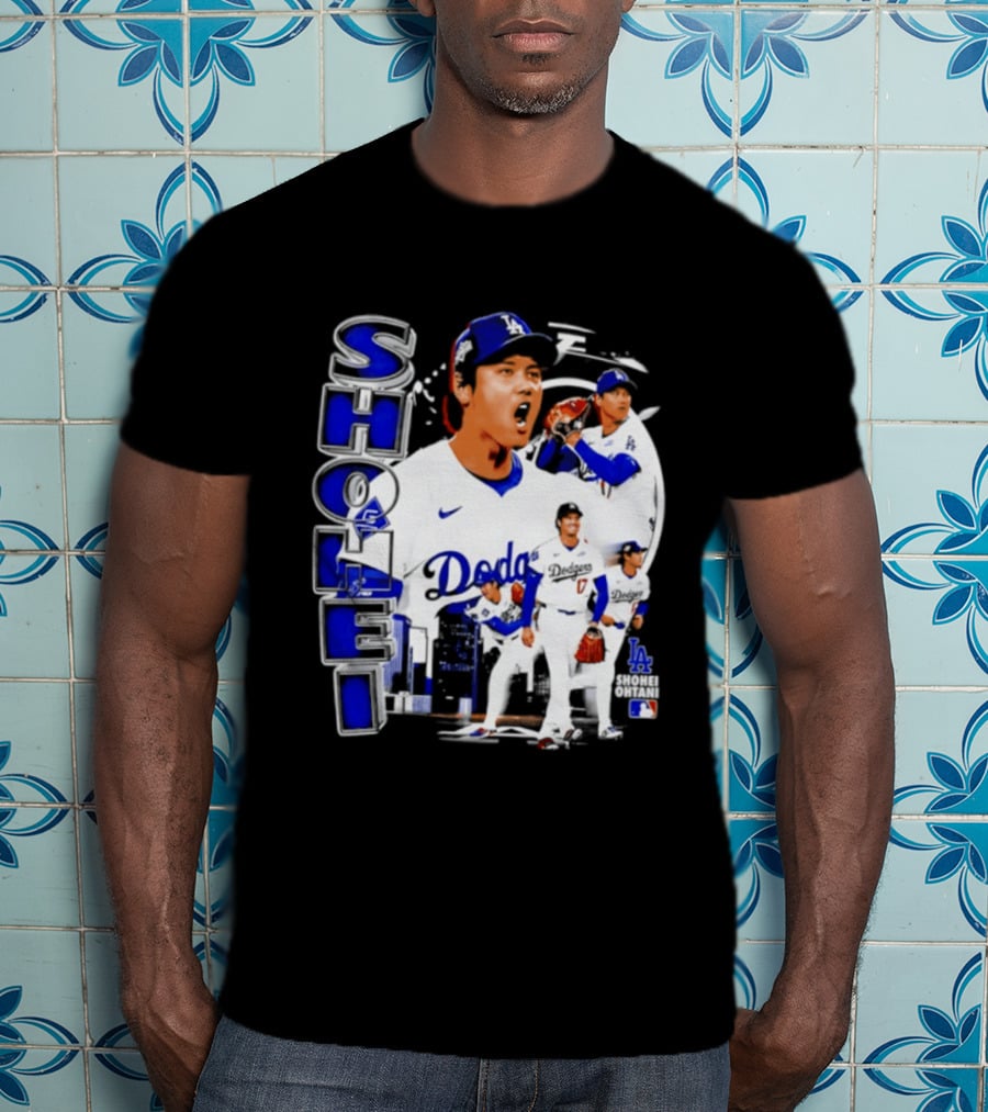 Shohei Ohtani Los Angeles Dodgers MLB 2026 Dodgers Collage T-Shirt