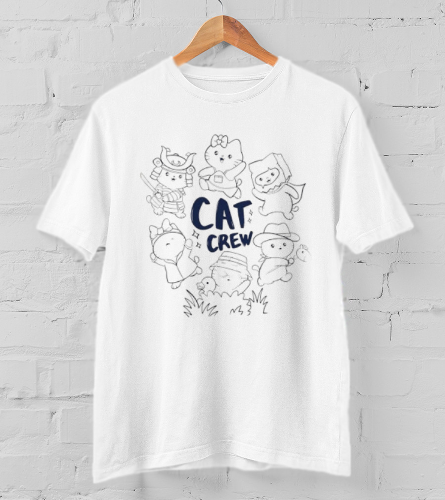 Cat Crew Cute Kittens Playing Together T-Shirt
