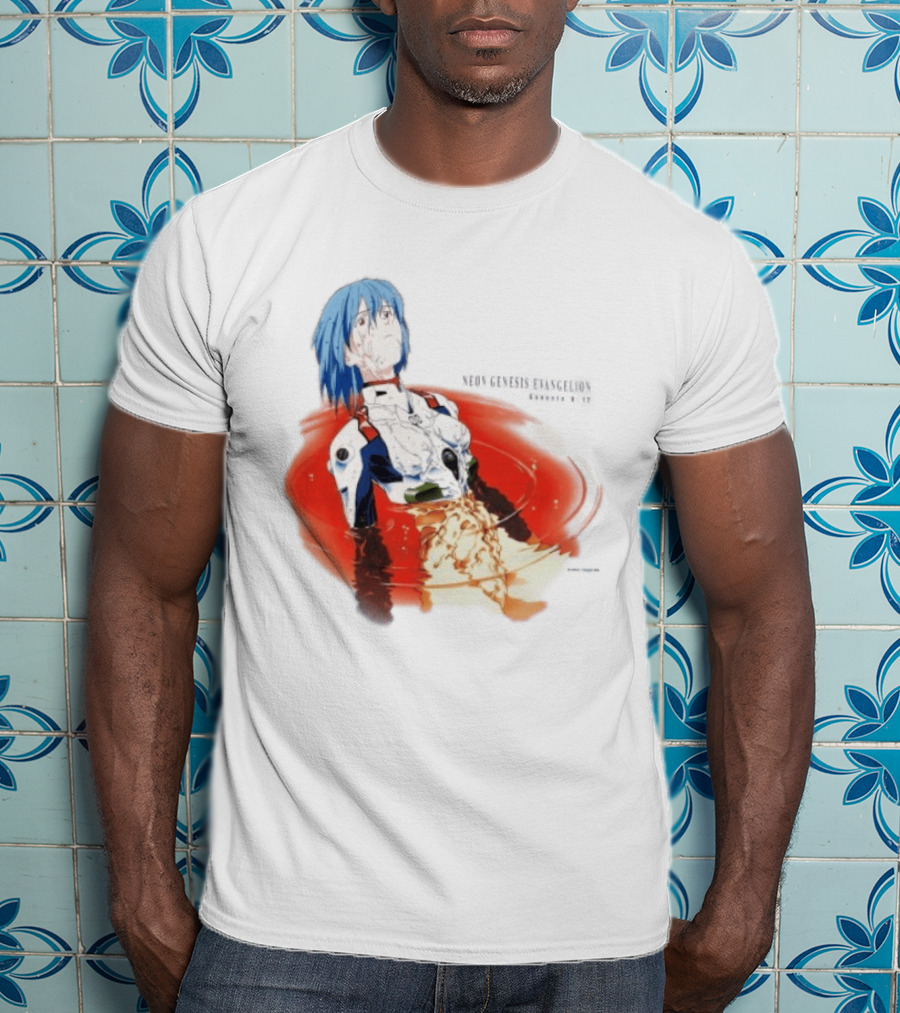 Rei Ayanami Neon Genesis Evangelion Genesis 0 12 Plugsuit Floating Red Liquid Scene T-Shirt
