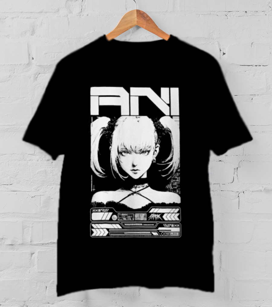 EN MANGA Anime Girl Cyberpunk Aesthetic Techwear T-Shirt