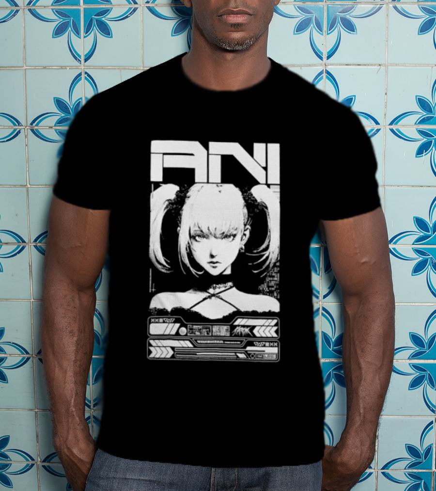 EN MANGA Anime Girl Cyberpunk Aesthetic Techwear T-Shirt