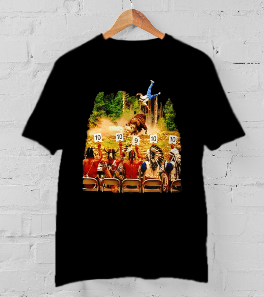Bison Rodeo Incident Judges Score 10 9 10 T-Shirt