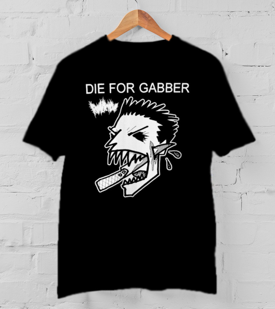 Die For Gabber Roticide Hardcore Music Skullhead T-Shirt