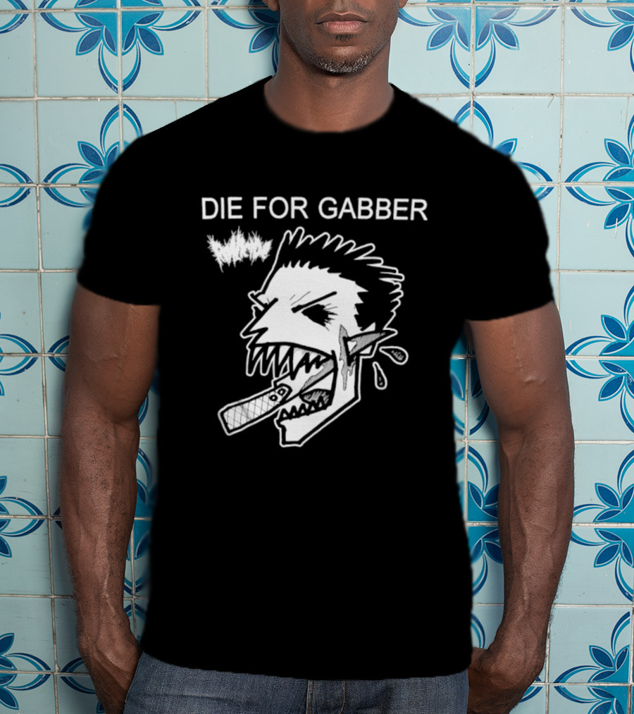 Die For Gabber Roticide Hardcore Music Skullhead T-Shirt
