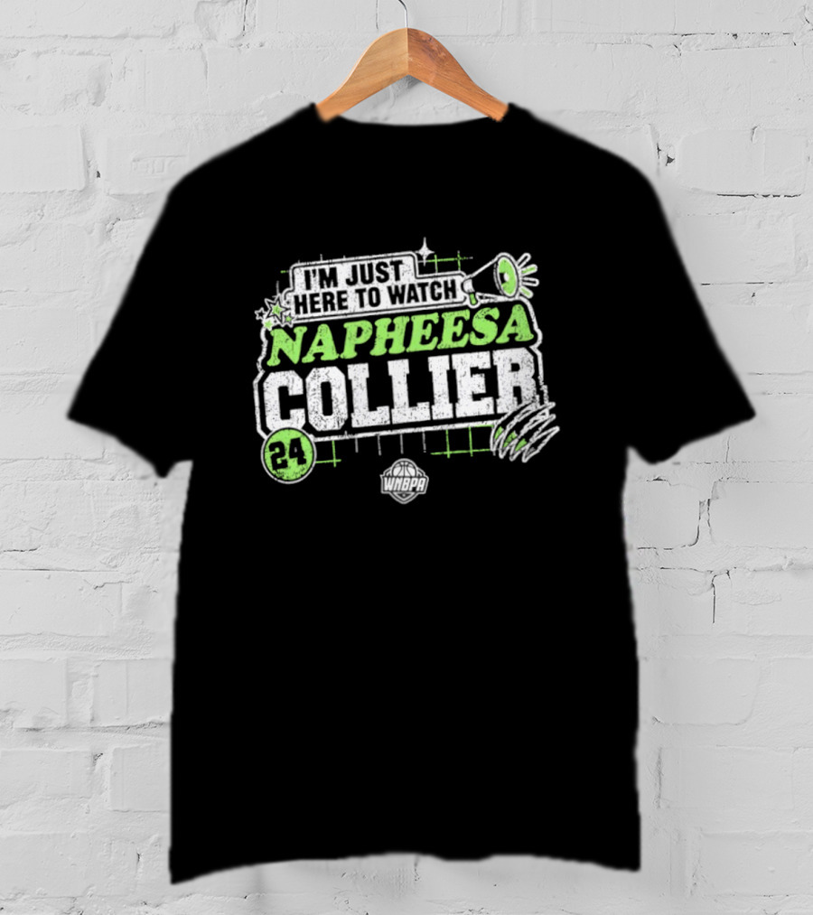 I'm Just Here To Napheesa Collier 24 Minnesota Lynx WNBA T-Shirt