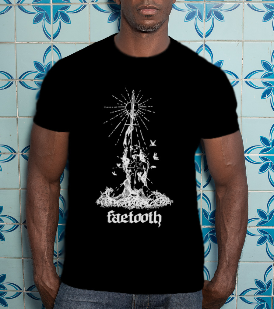 Faetooth Ethereal Sword And Vine Metal Band Doomgaze T-Shirt