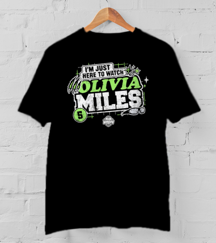 I'm Just Here To Olivia Miles 5 Minnesota Lynx WNBA T-Shirt