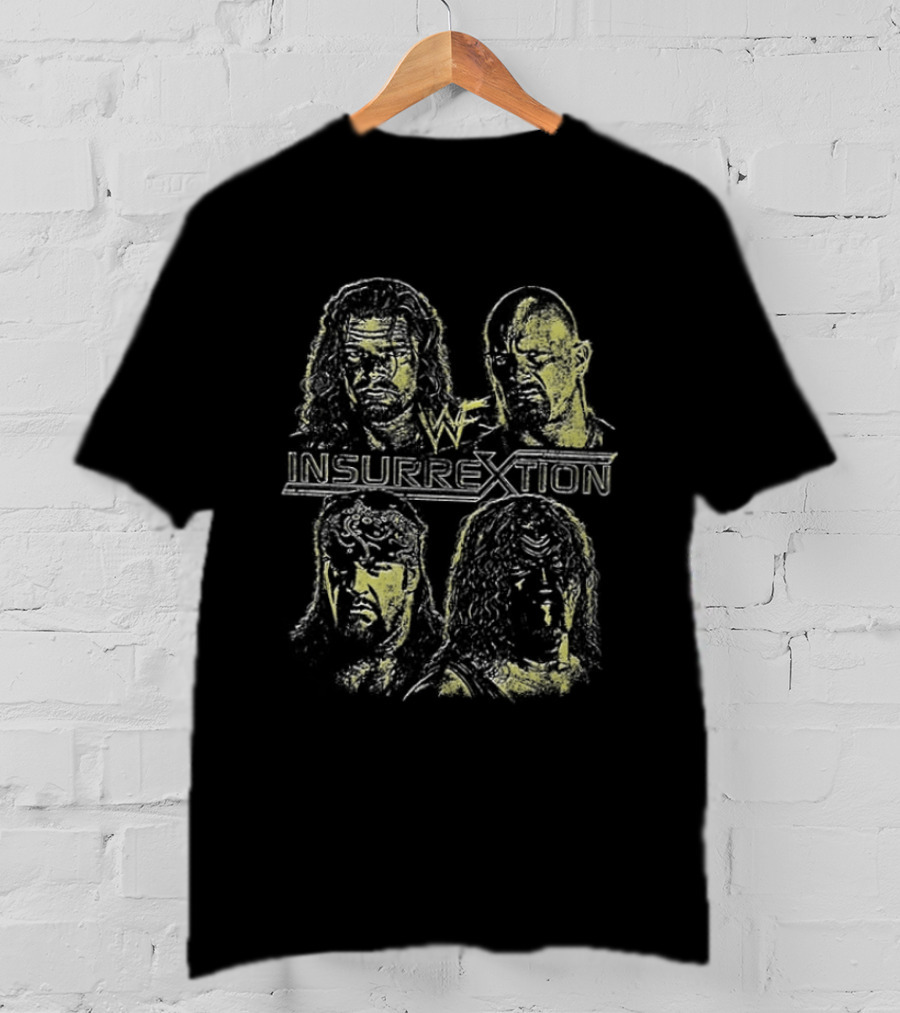 WWE Insurrextion World Wrestling Federation Presents Two Sided Wrestlers Edition T-Shirt