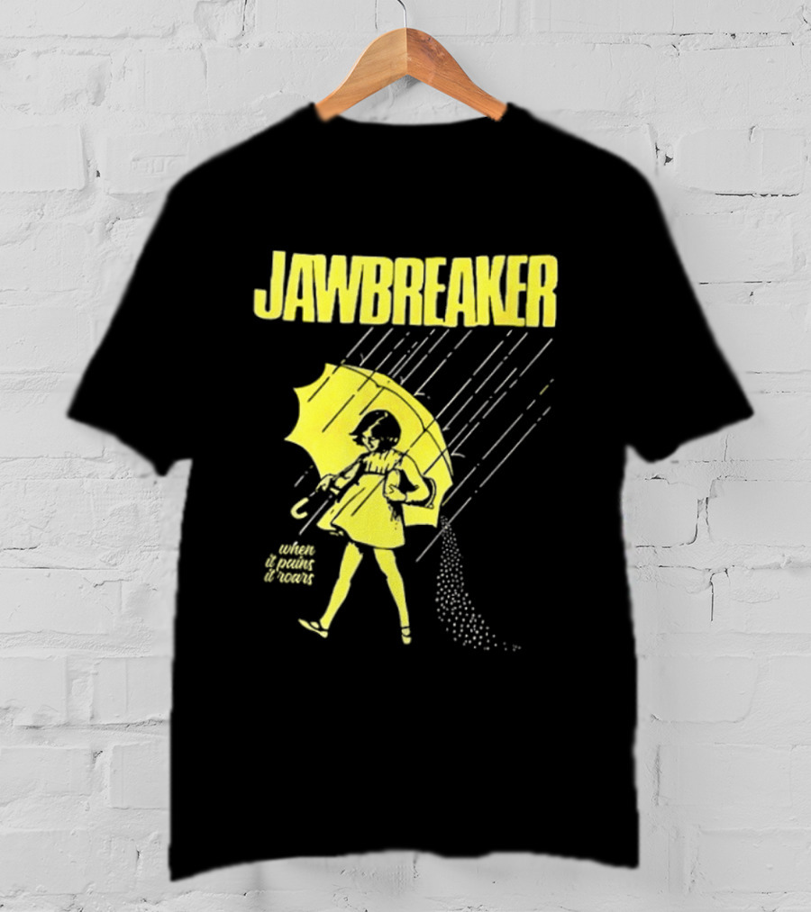 Jawbreaker When It Pains It Roars 2025 Japan Autumn Umbrella Girl T-Shirt