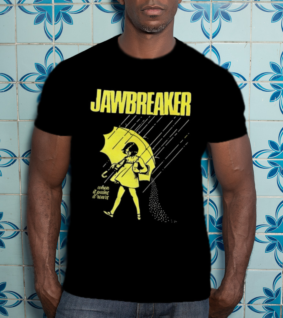 Jawbreaker When It Pains It Roars 2025 Japan Autumn Umbrella Girl T-Shirt