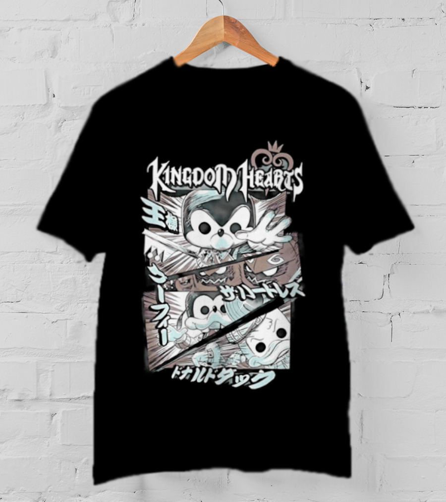 Kingdom Hearts Mickey Mouse Donald Duck Heartless Fantasia Magic Light T-Shirt