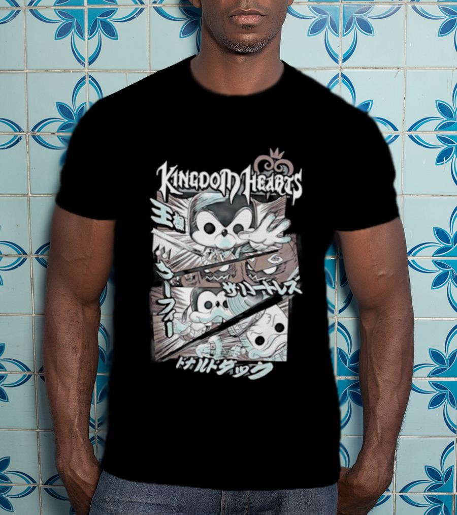 Kingdom Hearts Mickey Mouse Donald Duck Heartless Fantasia Magic Light T-Shirt