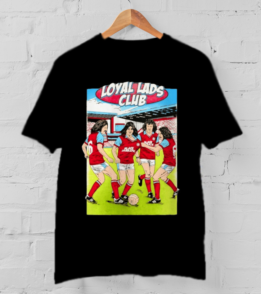 Loyal Lads Club Black Sabbath Heavy Metal Football Team Retro Comic T-Shirt