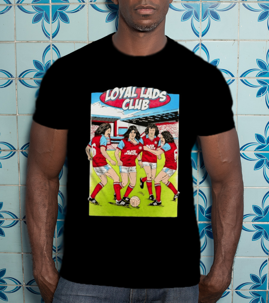 Loyal Lads Club Black Sabbath Heavy Metal Football Team Retro Comic T-Shirt