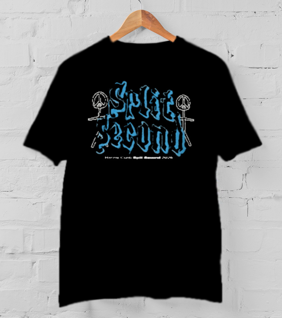 Renny Conti Split Second Peace Symbol Sticks T-Shirt