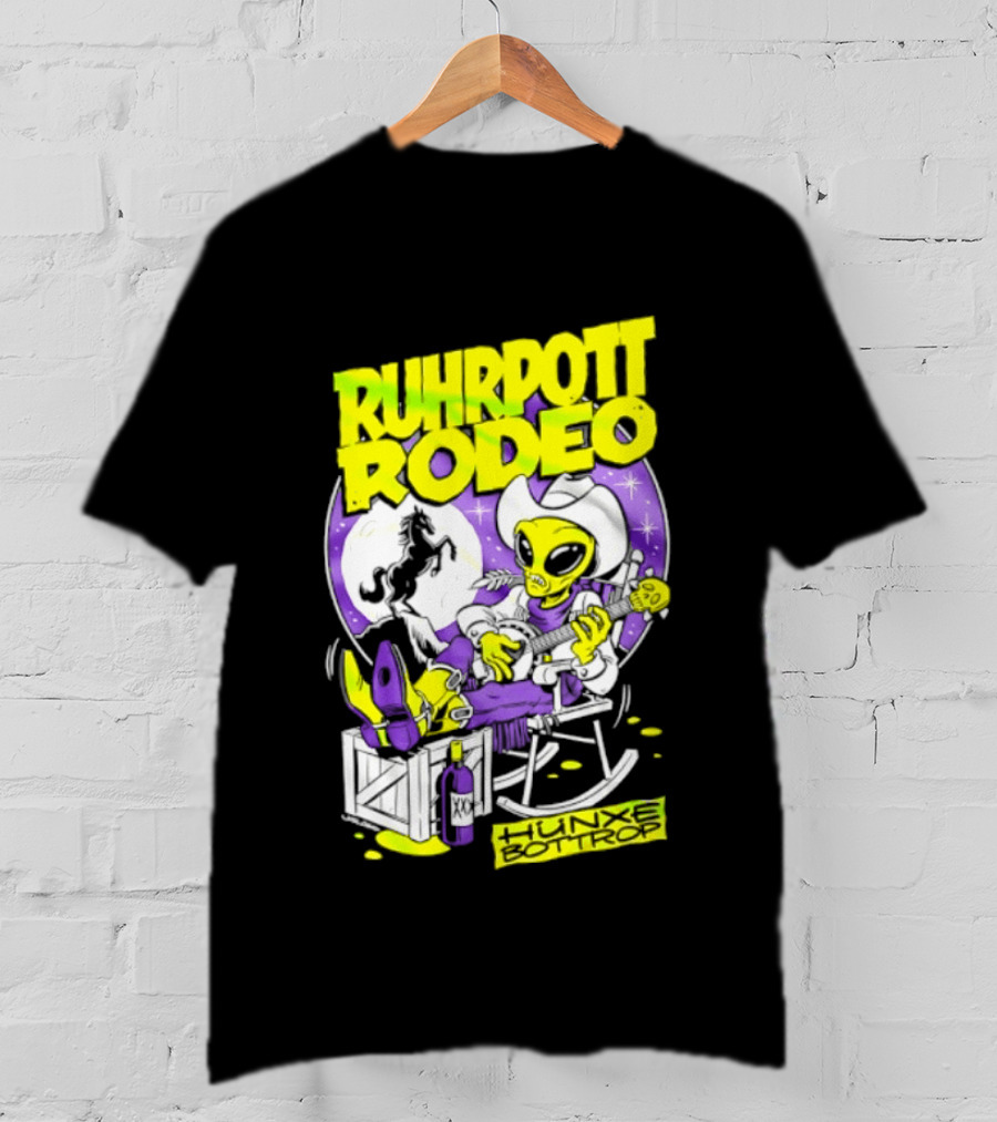Ruhrpott Rodeo Hunxe Bottrop Extraterrestrial Banjo Player T-Shirt