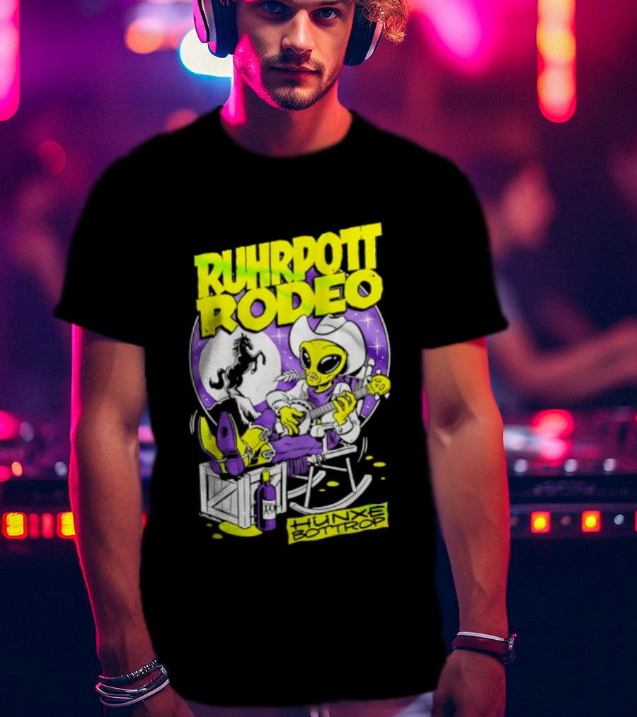 Ruhrpott Rodeo Hunxe Bottrop Extraterrestrial Banjo Player T-Shirt