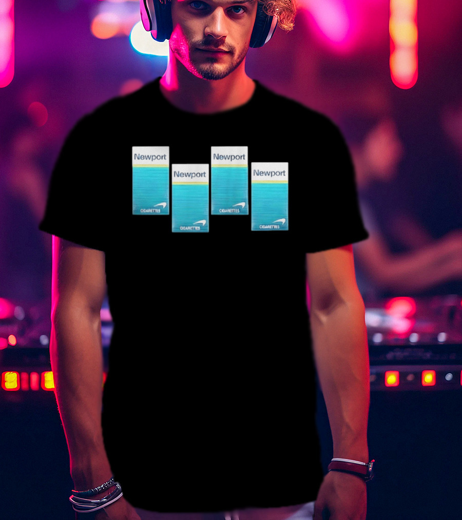 Newport Menthol Cigarettes Iconic Tobacco Packs T-Shirt