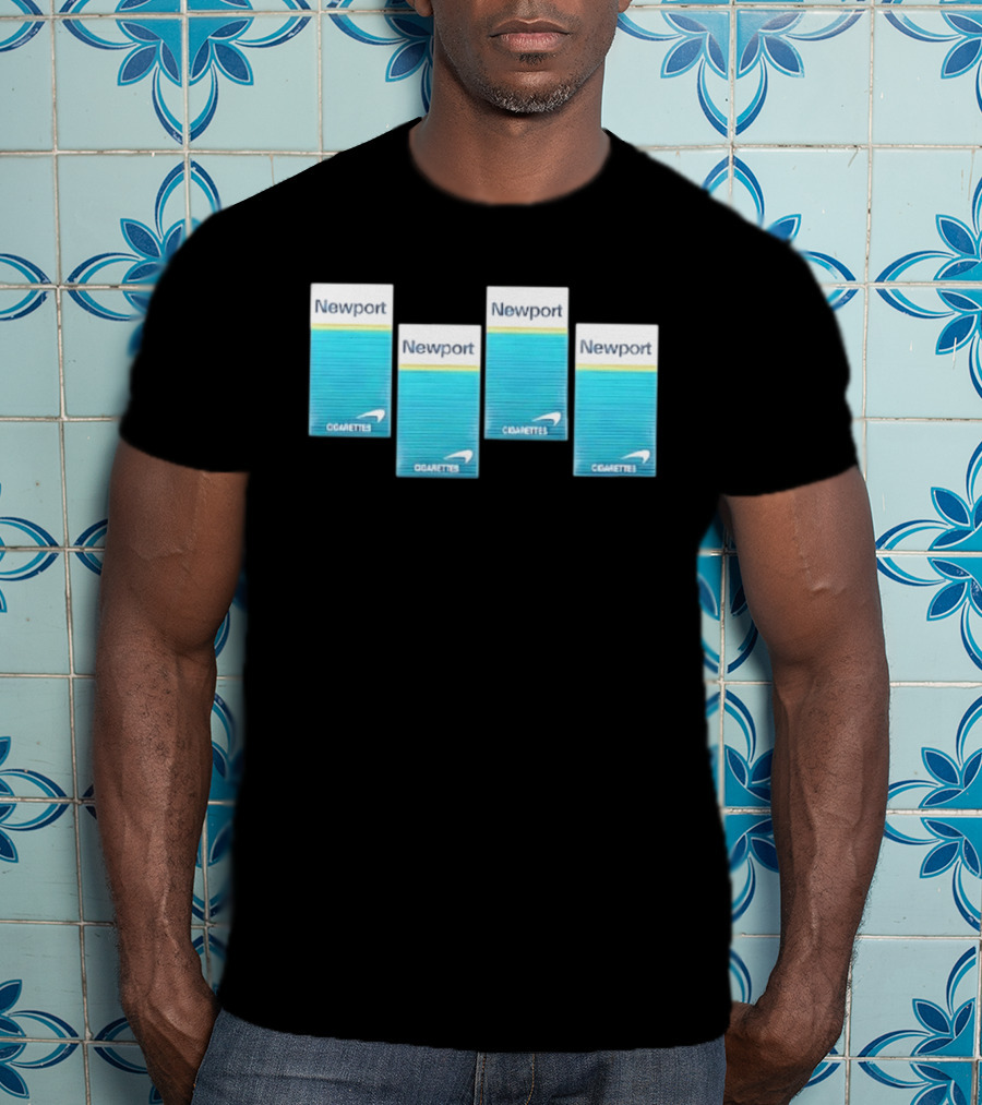 Newport Menthol Cigarettes Iconic Tobacco Packs T-Shirt