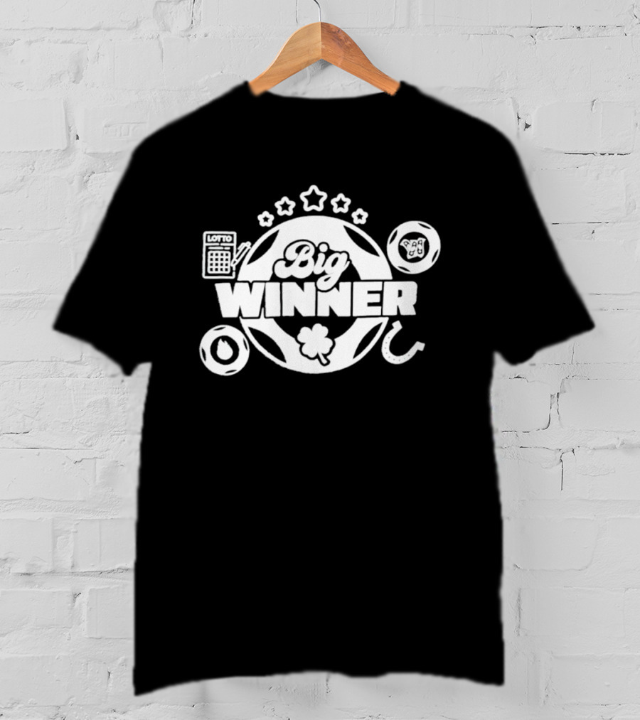 SC Education Lottery Big Winner Horseshoe Clover Luck T-Shirt