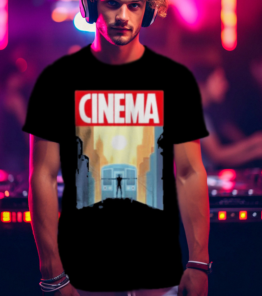 Screencrush Cinema Spidey Subway Sunset Scene T-Shirt