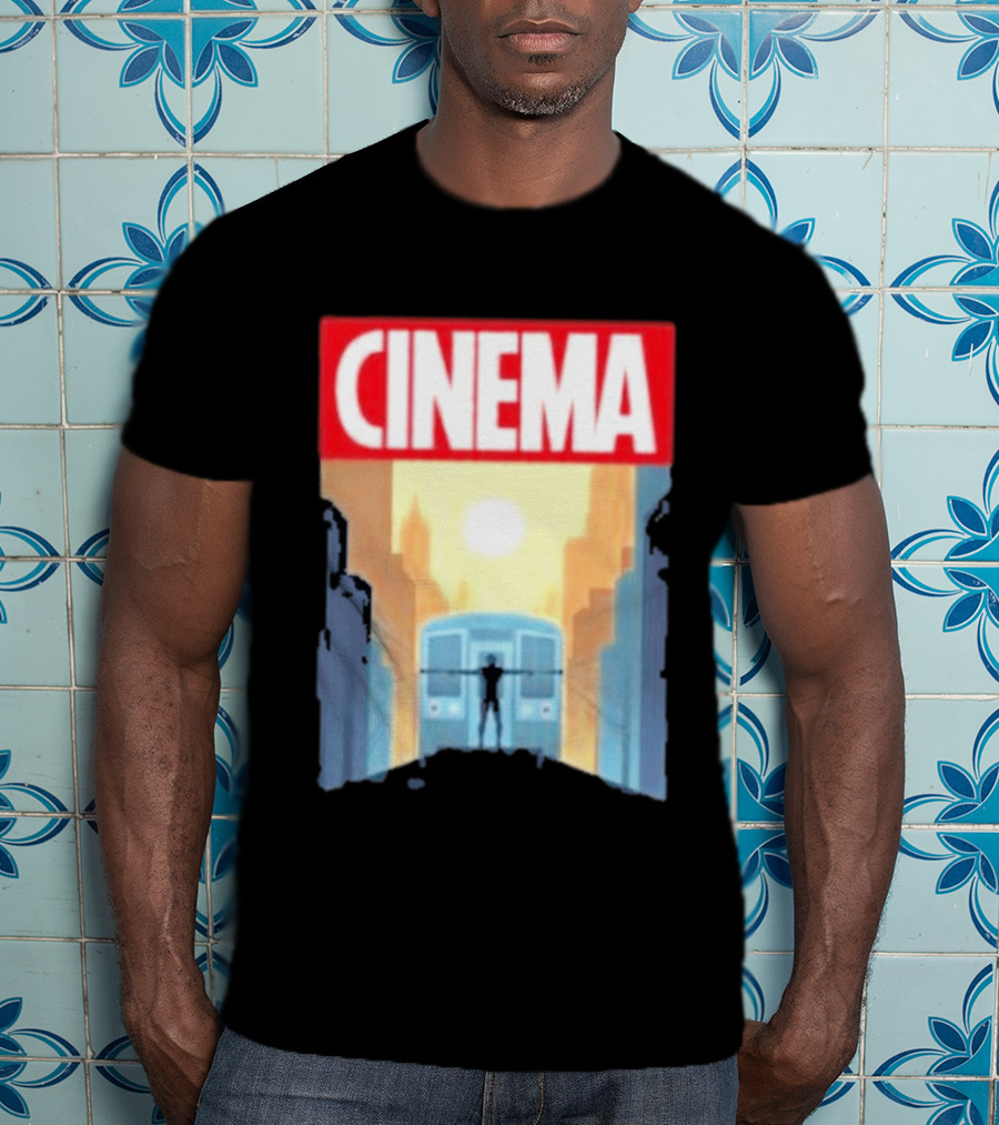 Screencrush Cinema Spidey Subway Sunset Scene T-Shirt