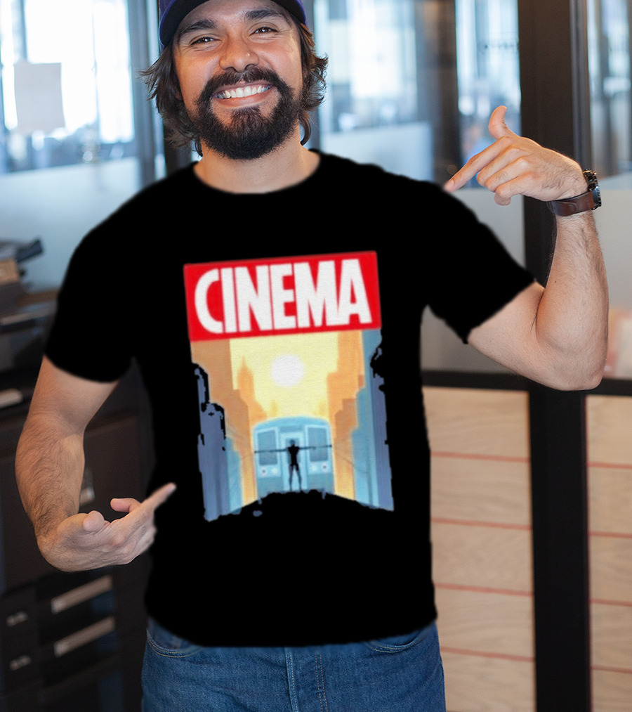 Screencrush Cinema Spidey Subway Sunset Scene T-Shirt