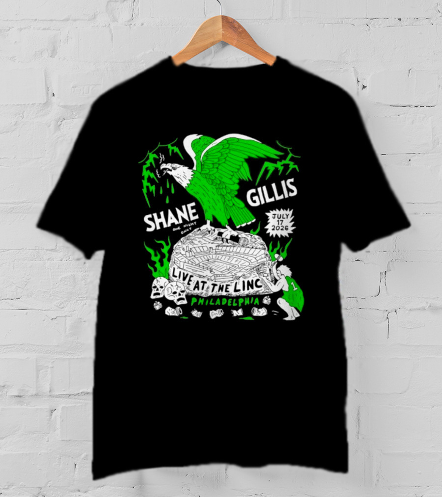Shane Gillis Live At The Linc Philadelphia July 17 2026 Eagle T-Shirt