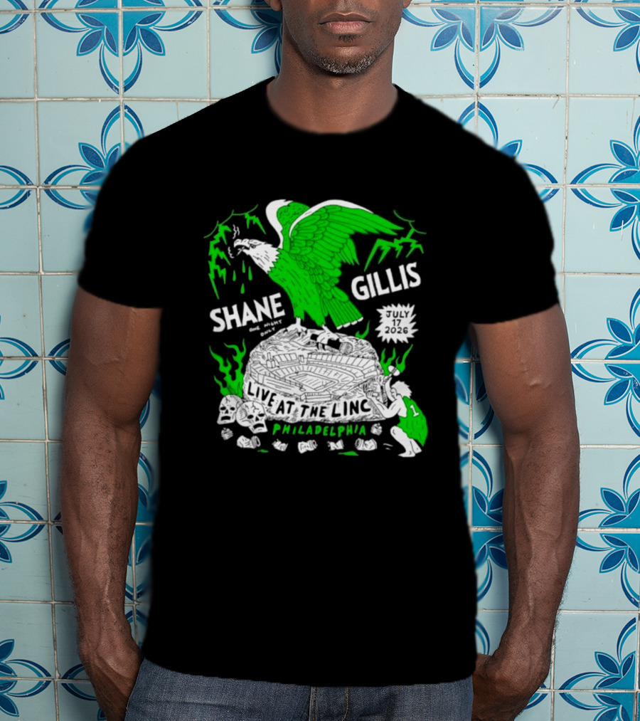 Shane Gillis Live At The Linc Philadelphia July 17 2026 Eagle T-Shirt