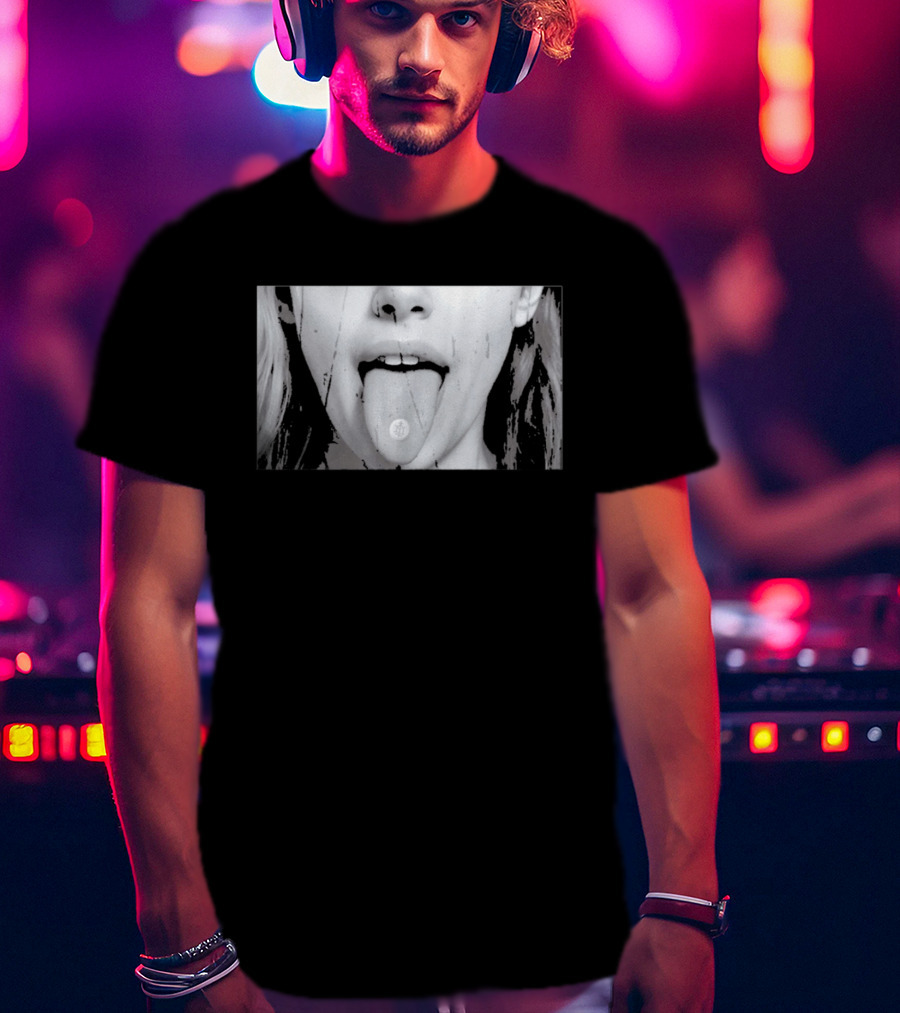 Ouija Macc Sunken Church Omen Acid Tab Tongue T-Shirt
