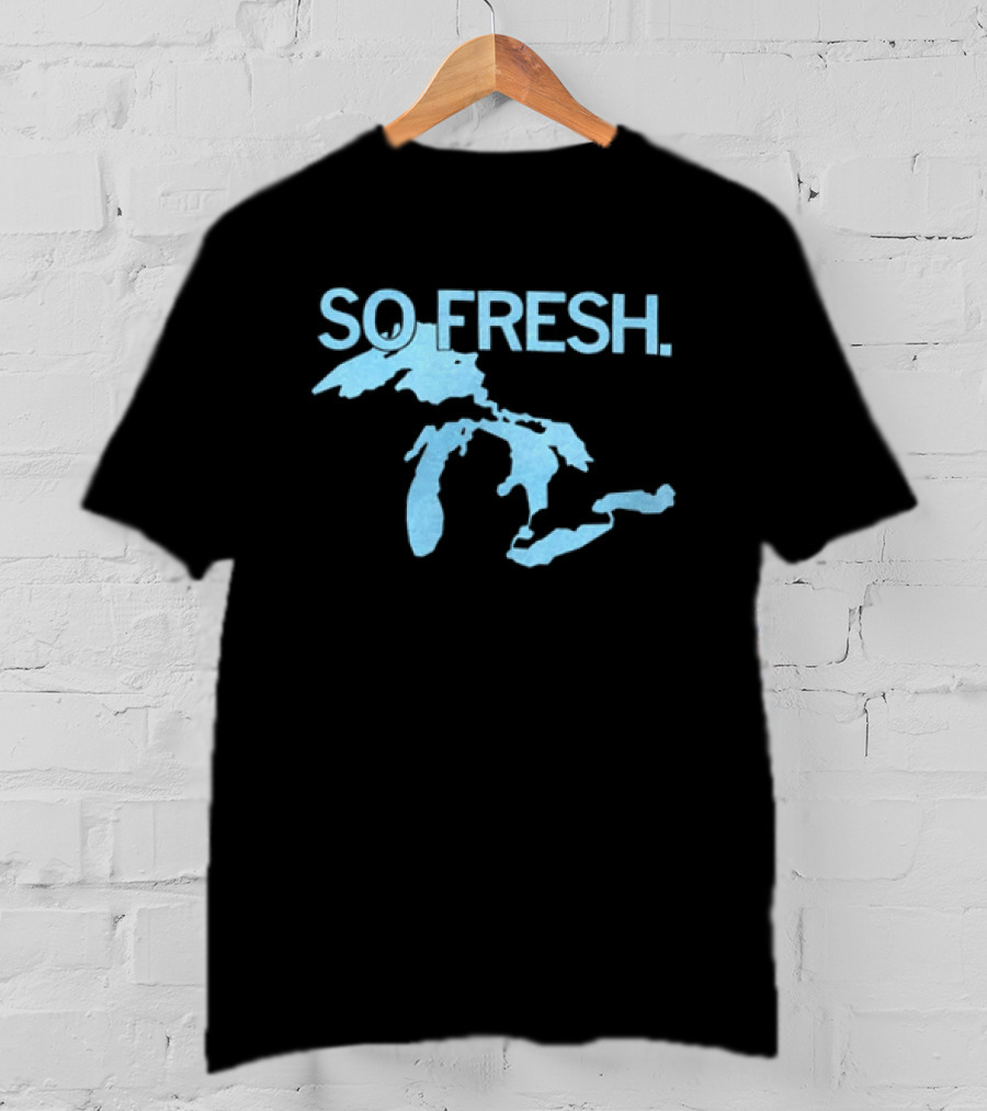 So Fresh Great Lakes Map T-Shirt