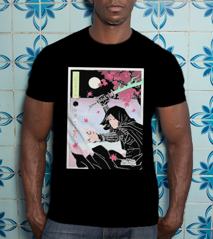 Star Wars Celebration Japan 2025 Luke Skywalker Samurai Art Final Reveal T-Shirt