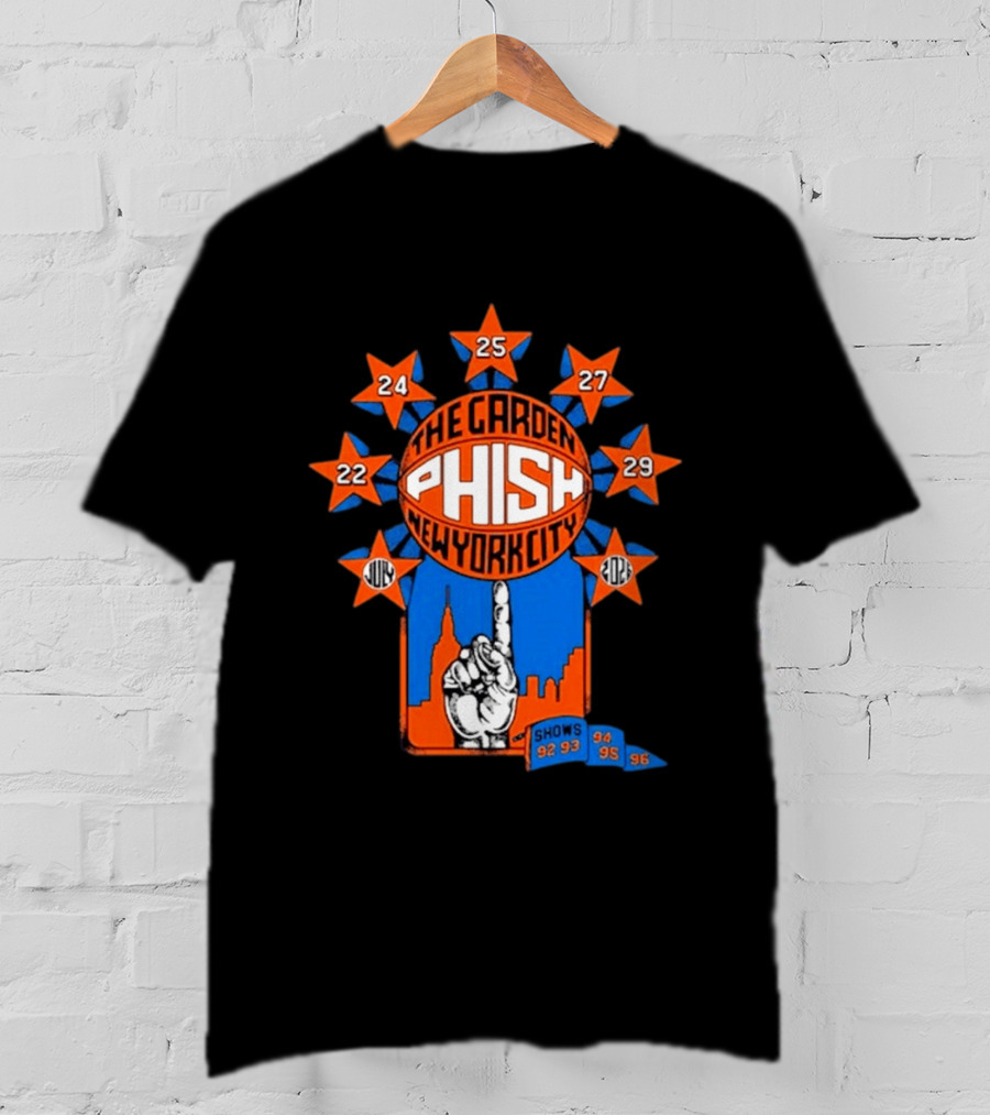 Phish The Garden July 2026 New York City Shows 92 93 94 95 96 T-Shirt
