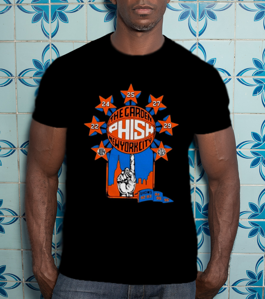 Phish The Garden July 2026 New York City Shows 92 93 94 95 96 T-Shirt