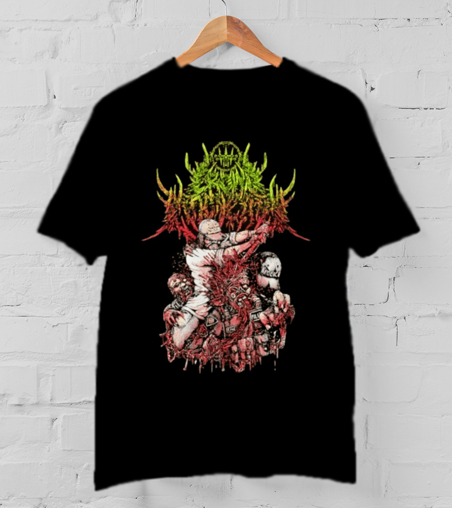 Police Brutality Zombie Death Metal Gore T-Shirt