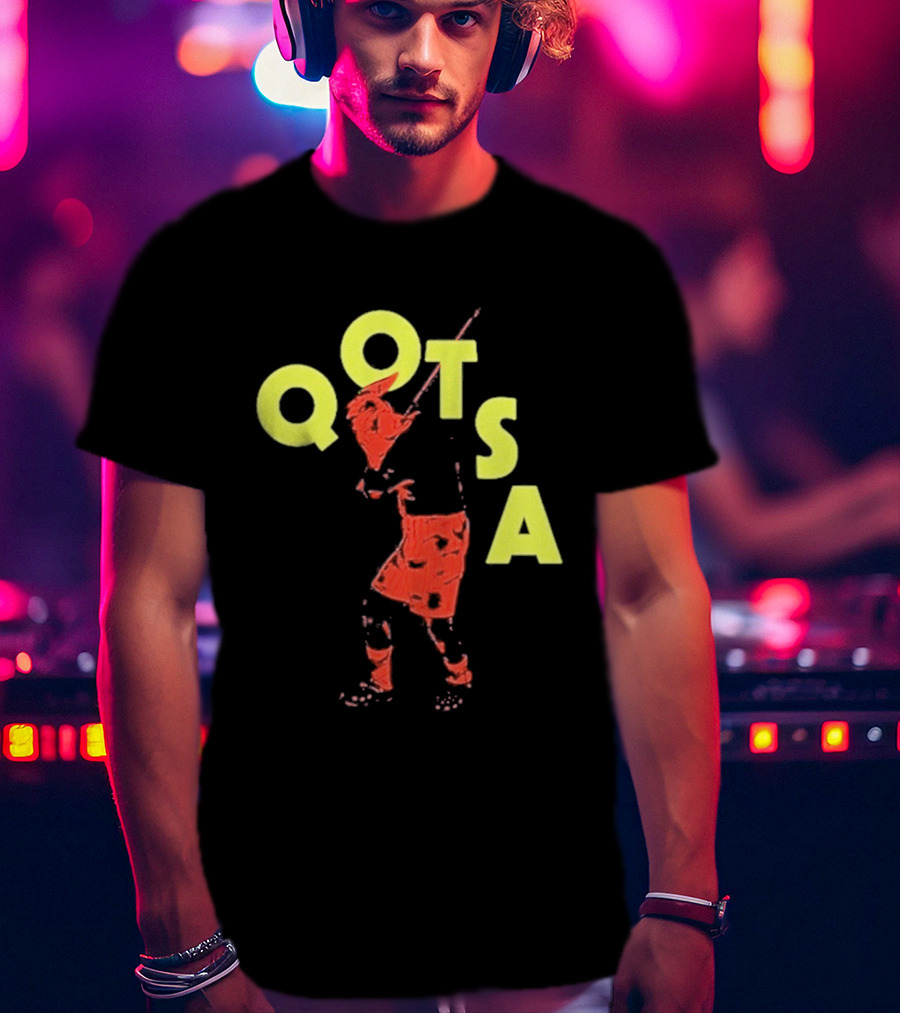 Queens Of The Stone Age QOTSA Executioner Bold Red Yellow T-Shirt