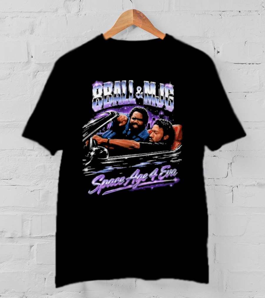 8Ball & MJG Space Age 4 Eva Retro Style Rap T-Shirt
