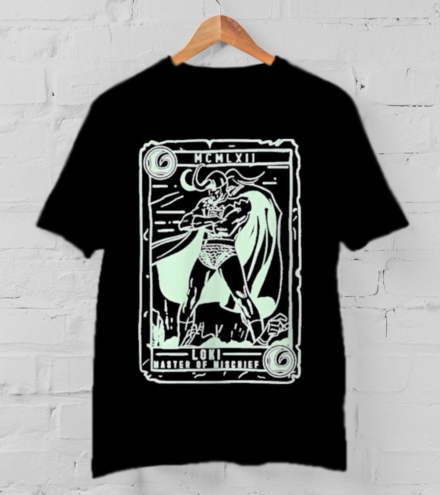 The Reel Rejects Loki Master Of Mischief Marvel Comics Collector Card T-Shirt
