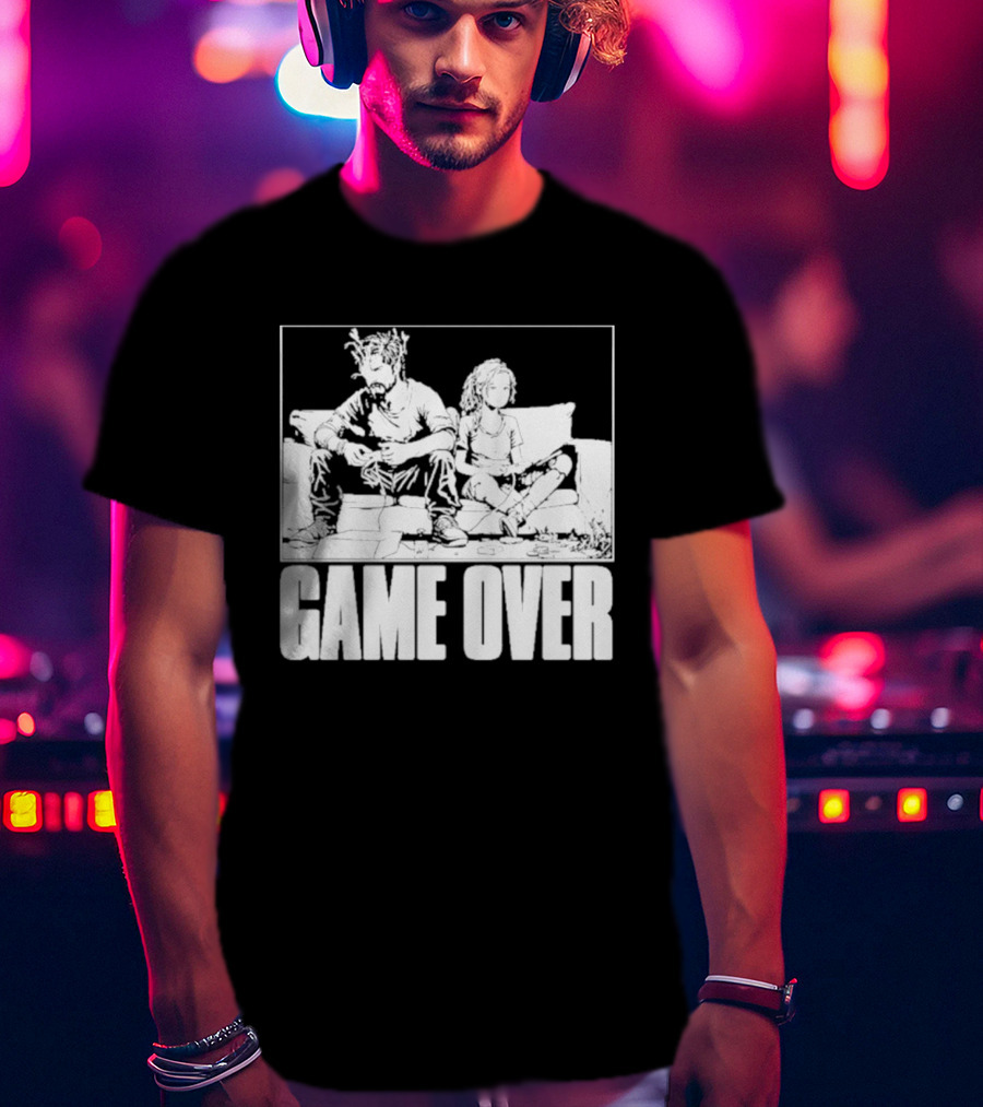 The Reel Rejects TLOU Game Over Couch Scene T-Shirt