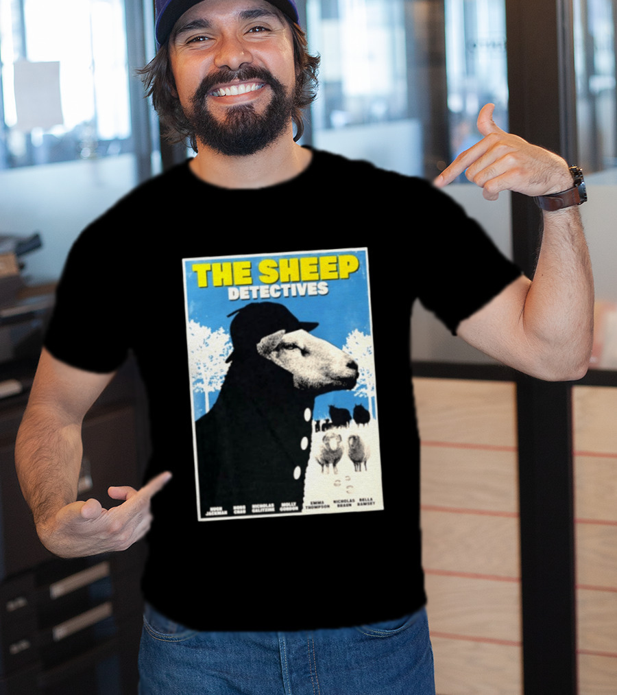 The Sheep Detectives Hugh Jackman Hong Chau Nicholas Galitzine Molly Gordon Emma Thompson Nicholas Braun Bella Ramsey T-Shirt