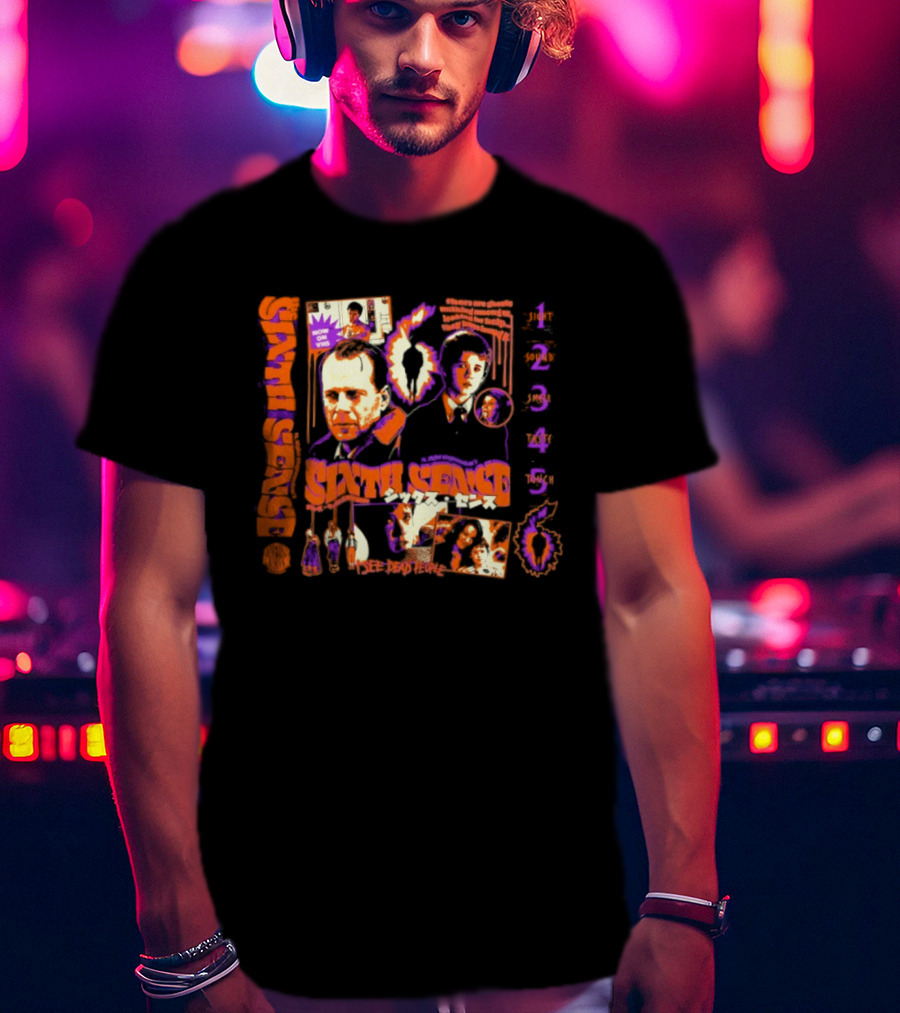 The Sixth Sense I See Dead People Movie With Characters T-Shirt