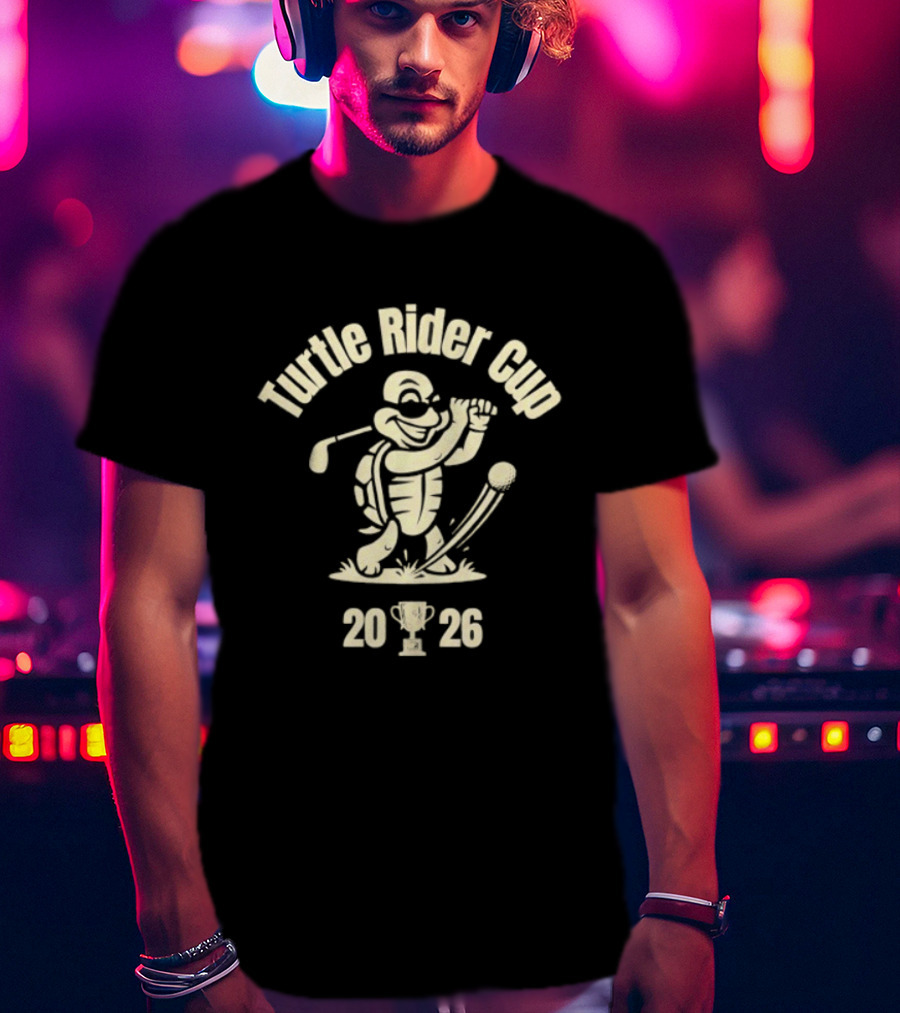 Turtle Rider Cup 2026 Golfing Turtle Event T-Shirt
