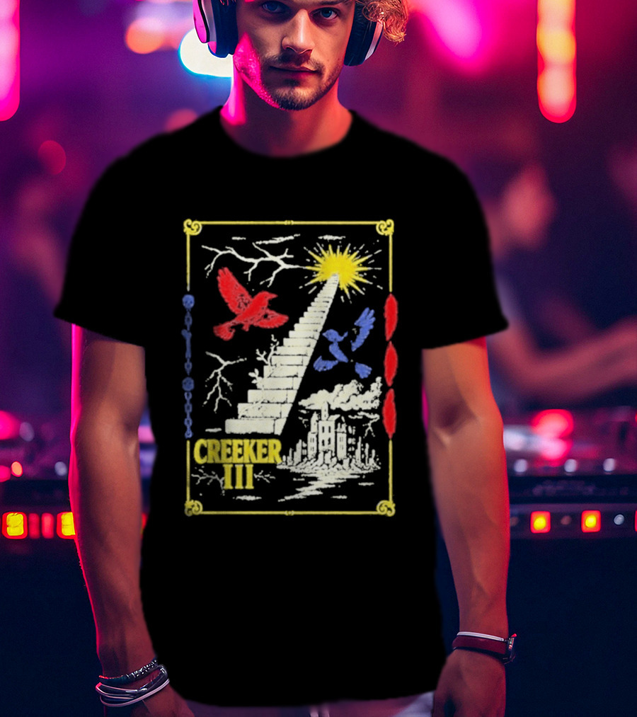 Creeker III Stairway To Sun With Red Bird And Blue Bird T-Shirt