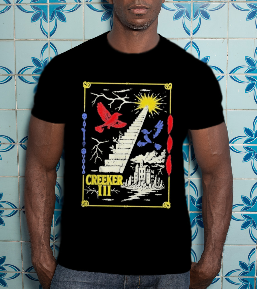 Creeker III Stairway To Sun With Red Bird And Blue Bird T-Shirt