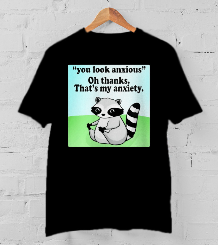 Raccoon You Look Anxious Oh Thanks That's My Anxiety T-Shirt