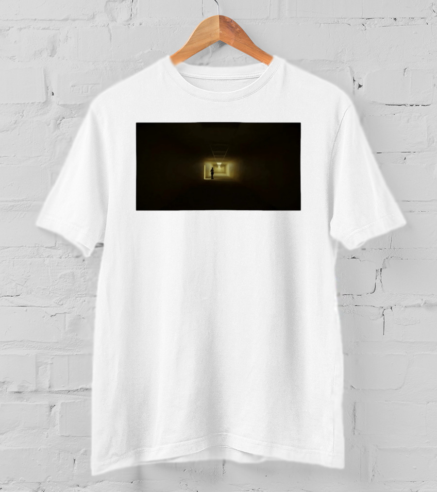 Backrooms Dark Hallway Figure Eerie Aesthetic T-Shirt